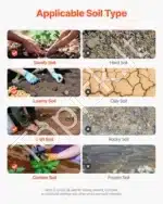 Grąžtų komplektas dirvožemiui ir gruntui, 80 x 300 mm ir 40 x 220 mm - Image 5