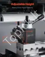 Greito Keitimo Įrankių Laikiklis  Tekinimo Staklėms 152.4-305 mm  - Image 4