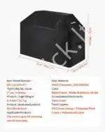 Grilio uždangalas 132 cm – atsparus vandeniui, UV spinduliams ir vėjui - Image 7