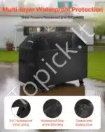 Grilio uždangalas 132 cm – atsparus vandeniui, UV spinduliams ir vėjui - Image 3