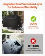 Grilio uždangalas 165 cm – atsparus vandeniui, UV spinduliams ir vėjui - Image 6