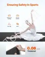 Guminė grindų danga, PVC kilimėlis, sporto salės kilimėlis, jogos kilimėlis, 200 x 100 cm (2000 x 1000 x 1,5 mm) - Image 2