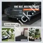 Guminė grindų danga, garažo kilimėlis, dirbtuvių danga, juoda (223,5 x 609,6 x 0,24 cm) - Image 2