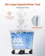 Hidroponinis augalų auginimo bokštas su 30 lizdų ir vandens cirkuliacija - Image 4