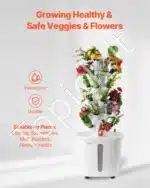 Hidroponinis augalų auginimo bokštas su 30 lizdų ir vandens cirkuliacija - Image 5