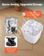 Hydroponinis auginimo bokštas su 30 lizdų ir augimo šviesa - Image 6