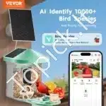 Išmanusis paukščių lesyklėlės stebėjimo centras su kamera ir saulės kolektoriais (žalias) - Image 2