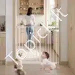 Ištraukiami šunų saugos vartai – balti, reguliuojamas plotis 65–101,6 cm - Image 2