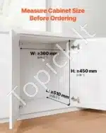 Ištraukiamos šiukšliadėžės su 2 konteineriais, 20 L - Image 4