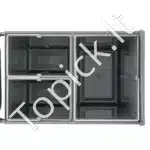 Ištraukiamos šiukšliadėžės su 3 konteineriais, 20 L ir 2x 10 L - Image 9