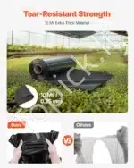 Juoda statybinė plėvelė mulčiavimui 6,96 x 30,48 m, 0,25 mm storio - Image 2