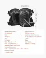 Kelių antkeliai apsaugai, 23x20 cm - Image 6