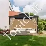 Khaki spalvos 4 pusių užuolaidos pavėsinei 281 × 341 × 214 cm - Image 8