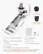 Komercinė automatinė spurgų gaminimo mašina 3 kW | 90 vnt./h | Viena eilė | Nerūdijančio plieno | 5,5 l tešlos talpykla | 14,5 l aliejaus talpykla - Image 7