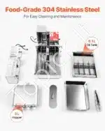 Komercinė automatinė spurgų gaminimo mašina 4 eilės | 240 vnt./h - Image 5