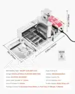 Komercinė automatinė spurgų gaminimo mašina 4 eilės | 240 vnt./h - Image 7