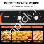 Komercinė elektrinė gruzdintuvė su dviem talpyklomis | Nerūdijančio plieno | 2 x 5,9 l | 2 x 3000 W | 80–200 °C | 220 V - Image 4