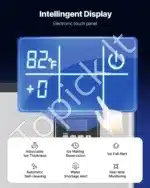 Komercinė ledukų gaminimo mašina – 181,4 kg per dieną, automatinė savęs valymo sistema - Image 5