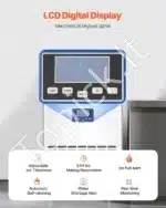 Komercinė ledukų gaminimo mašina – 45,36 kg per dieną, LED ekranas, 50 ledukų šablonų - Image 4