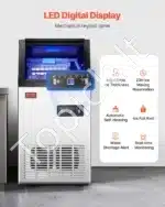 Komercinė ledukų gaminimo mašina – 49,9 kg per dieną, LED ekranas, 36 ledukų kubeliai per ciklą - Image 5