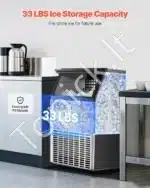 Komercinė ledukų gaminimo mašina – 58,97 kg per dieną, LED ekranas, 45 ledukų šablonai - Image 3