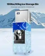 Komercinė ledukų talpykla su automatinio išdavimo sistema – 80 kg talpa, 9 kg per minutę išdavimo greitis - Image 3