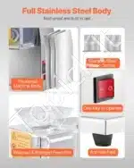 Komercinė mėsos pjaustyklė 850 W - Image 6