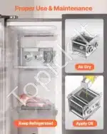 Komercinė mėsos pjaustyklė su 5 mm nerūdijančio plieno peiliu - Image 6