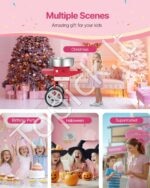 Komercinis cukraus vatos aparatas su vežimėliu, 1000 W - Image 6