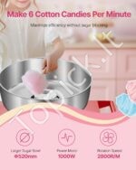 Komercinis cukraus vatos aparatas su vežimėliu, 1000 W - Image 2