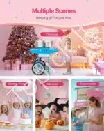 Komercinis cukraus vatos aparatas su vežimėliu - 1000 W, mėlynas - Image 6