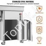 Komercinis elektrinis mėsos malūnas, 4000 W – 16,65 kg/min – Nerūdijančio plieno konstrukcija - Image 4