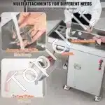 Komercinis elektrinis mėsos malūnas, 4000 W – 16,65 kg/min – Nerūdijančio plieno konstrukcija - Image 2