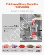 Komercinis elektrinis mėsos malūnas su dešrų pildymo funkcija – 5 kg/min talpa | Nerūdijančio plieno konstrukcija - Image 4