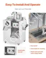 Komercinis elektrinis mėsos malūnas su dešrų pildymo funkcija – 6,35 kg/min talpa | Nerūdijančio plieno konstrukcija - Image 5