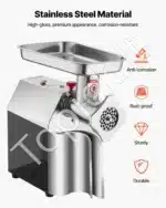 Komercinis elektrinis mėsos malūnėlis 1100 W | 4,17 kg/min | Nerūdijančio plieno korpusas - Image 5