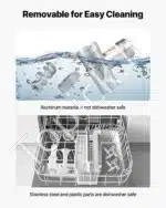 Komercinis elektrinis mėsos malūnėlis 600 W | 2,04 kg/min | Nerūdijantis plienas - Image 6