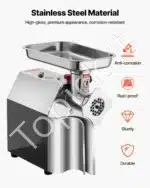 Komercinis elektrinis mėsos malūnėlis 850 W | 2,49 kg/min | Nerūdijančio plieno korpusas - Image 5