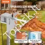 Komercinis grilis iš nerūdijančio plieno | Talpa 60 kg | Elektrinis BBQ grilis su dangčiu - Image 2