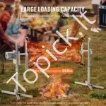 Komercinis grilis iš nerūdijančio plieno | Talpa 60 kg | Elektrinis BBQ grilis su dangčiu - Image 3