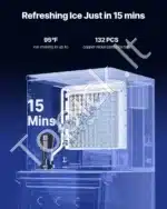 Komercinis ledo aparatas – 136 kg per dieną - Image 2