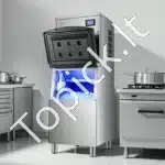 Komercinis ledo aparatas – 181 kg per dieną, 250 lbs talpa, automatinė savireguliacija, nerūdijančio plieno korpusas - Image 8