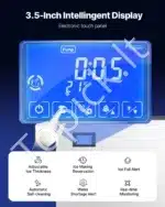 Komercinis ledo aparatas – 226,8 kg per dieną, 80 kg talpos talpykla, automatinis išleidimas - Image 6