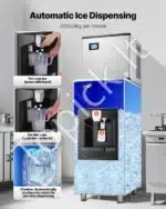 Komercinis ledukų gaminimo aparatas – 136 kg per dieną, 80 kg talpykla, automatinis išdavimo mechanizmas - Image 4