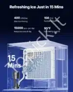 Komercinis ledukų gaminimo aparatas – 181 kg per dieną, 80 kg talpykla, automatinis išdavimo mechanizmas - Image 2