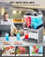 Komercinis slushie / šerbetų aparatas 2×15 l - Image 3