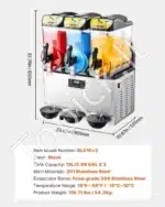 Komercinis šerbetų aparatas 3×15 l - Image 7