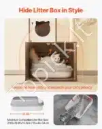 Kompaktiškas daugiaaukštis kačių draskyklės medis – 580 × 500 × 1400 mm - Image 5