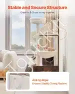 Kompaktiškas daugiaaukštis kačių draskyklės medis – 580 × 500 × 1400 mm - Image 6