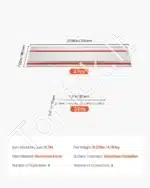 Kreipiamasis bėgelis rankiniam pjūklui, 700x180 mm, 4 vnt. - Image 7